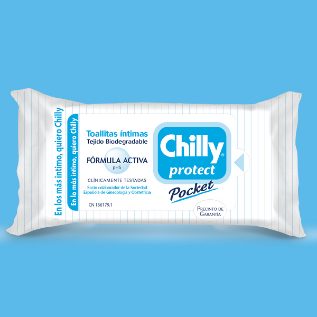 Chilly Toallitas Protect Antibacteriano 12 Uds Etiqueta Azul