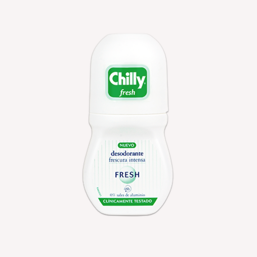 Chilly Desodorante Roll On Fresh Sin Aluminio 48 Horas 50ml