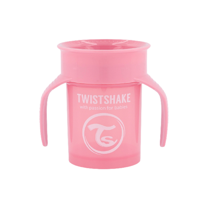 Vaso Aprendizaje 360º Cup Bebé 6+m Rosa 230ml Twistshake