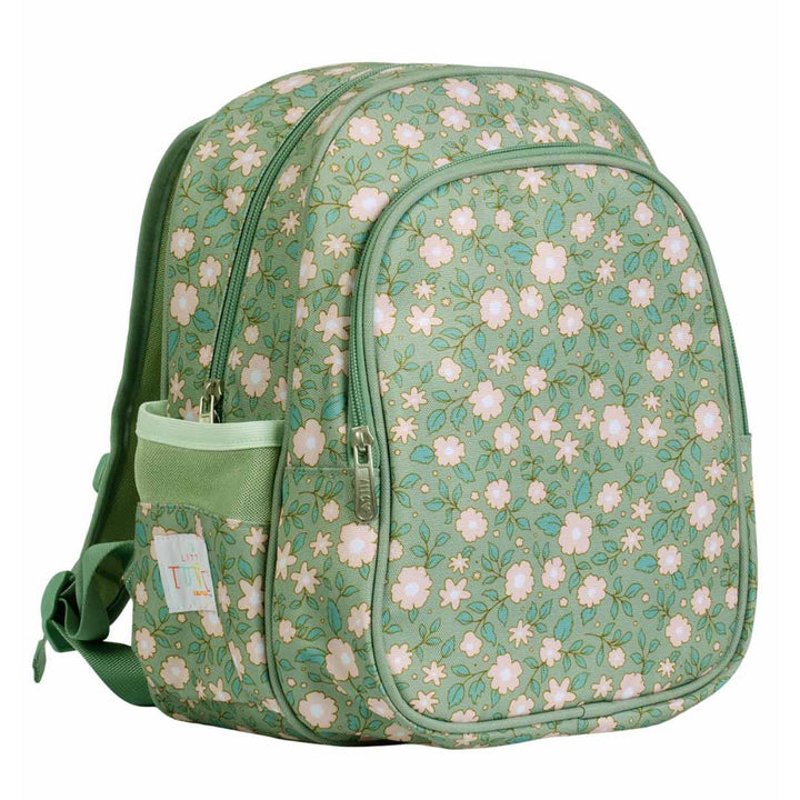 Mochila Guardería Grande Blossoms Verde Llittle Llovely