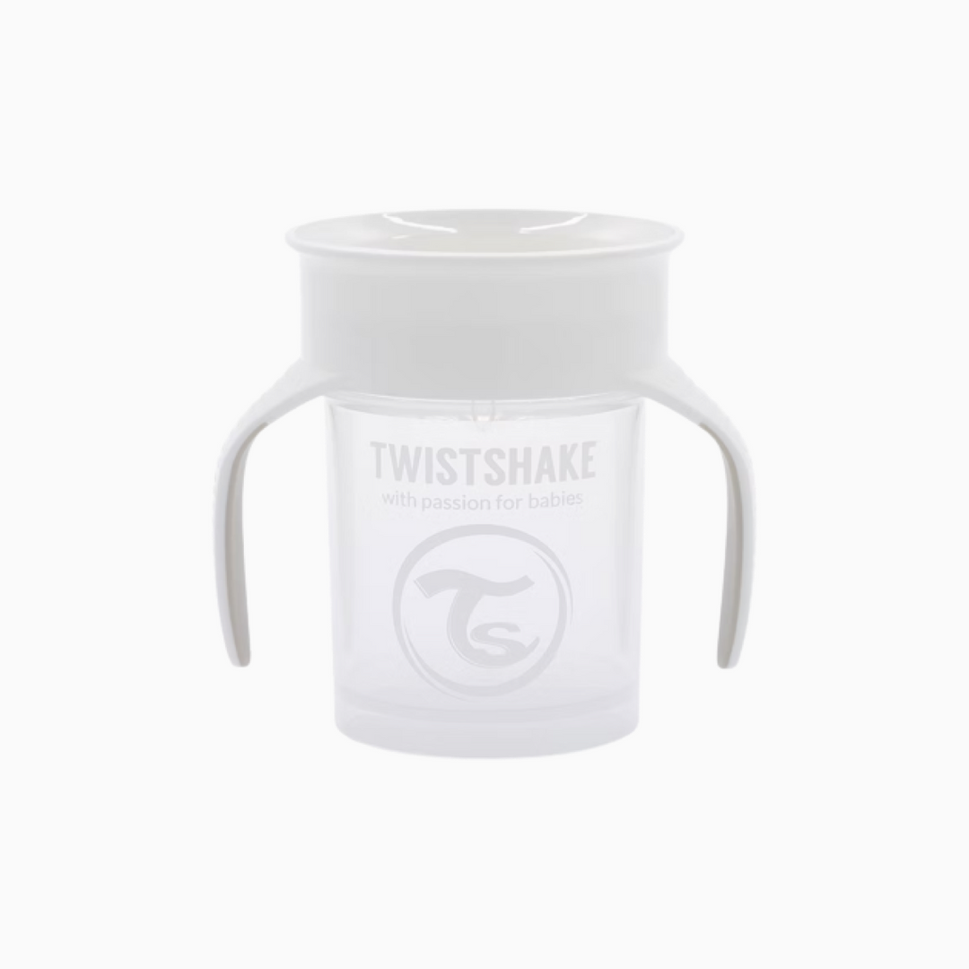 Vaso Aprendizaje 360º Bebé 6+m Blanco 230ml Twistshake