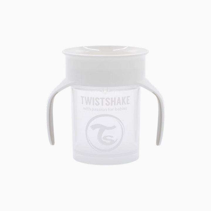Vaso Aprendizaje 360º Bebé 6+m Blanco 230ml Twistshake