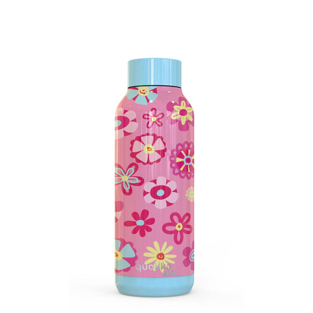 QUOKKA BOTELLA ACERO INOXIDABLE KIDS FLORES 510 ML - Farmashopping