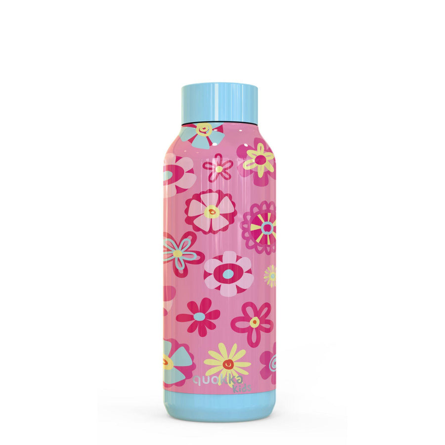 QUOKKA BOTELLA ACERO INOXIDABLE KIDS FLORES 510 ML - Farmashopping