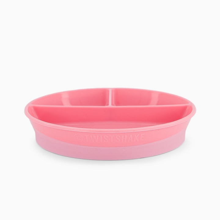 Plato Dividido Twistshake 6+M Rosa Pastel