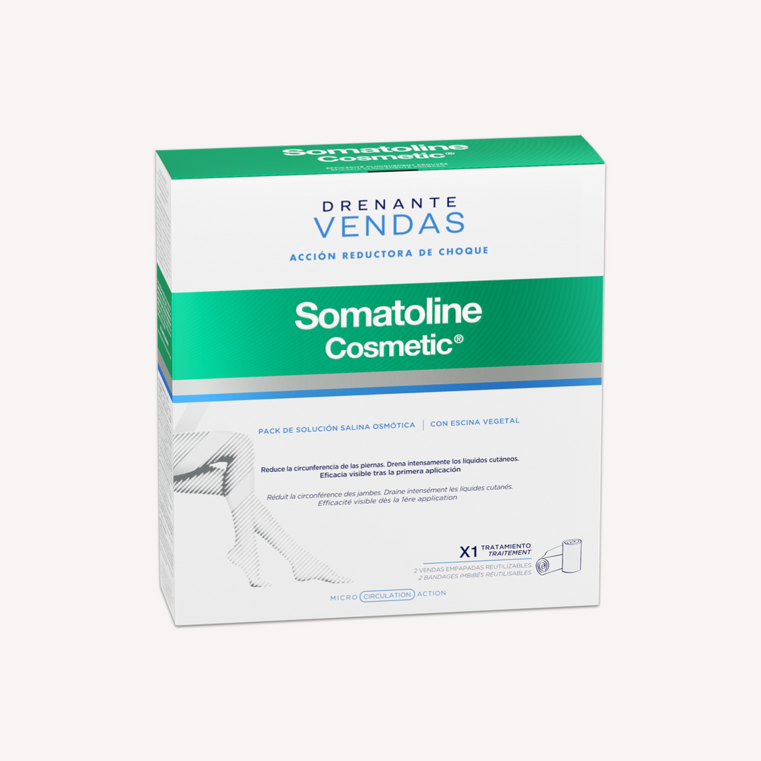 Vendas Reductoras Drenantes Pack Somatoline Vendas + 140ml