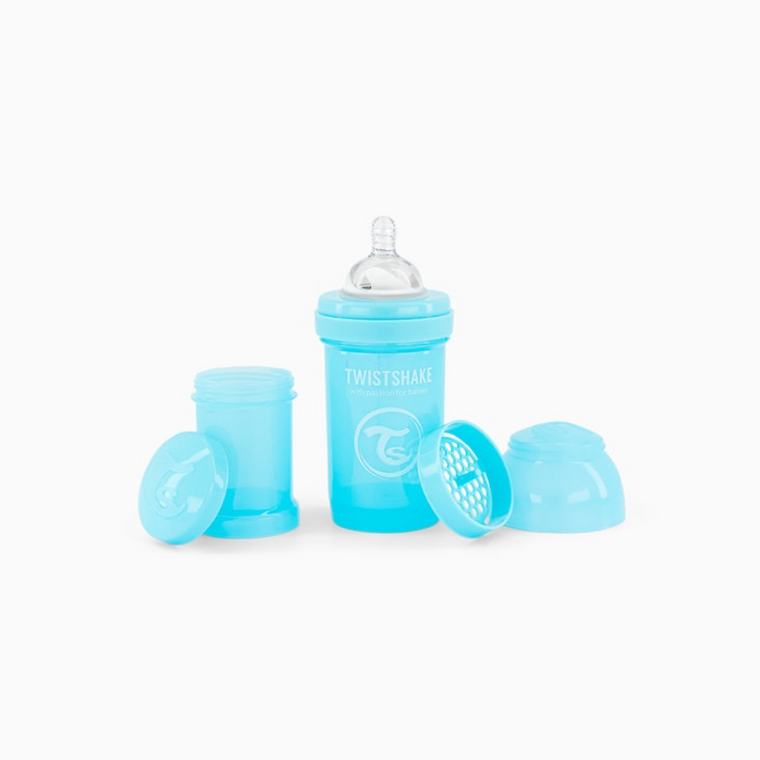 Biberon Anti-Colicos 180ml Azul Pastel Twistshake