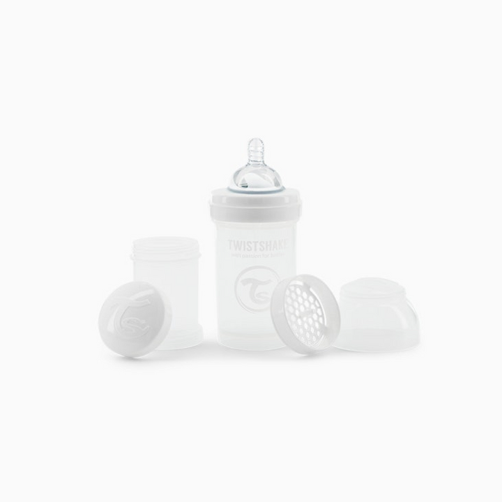 Biberon Anti-Colicos 180ml Blanco Twistshake