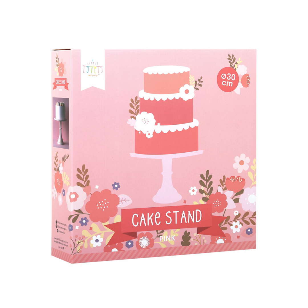 Soporte Para Pasteles Grande Rosa Little Lovely Durable Elegante Resistente Decorativo Fiesta Reutilizable