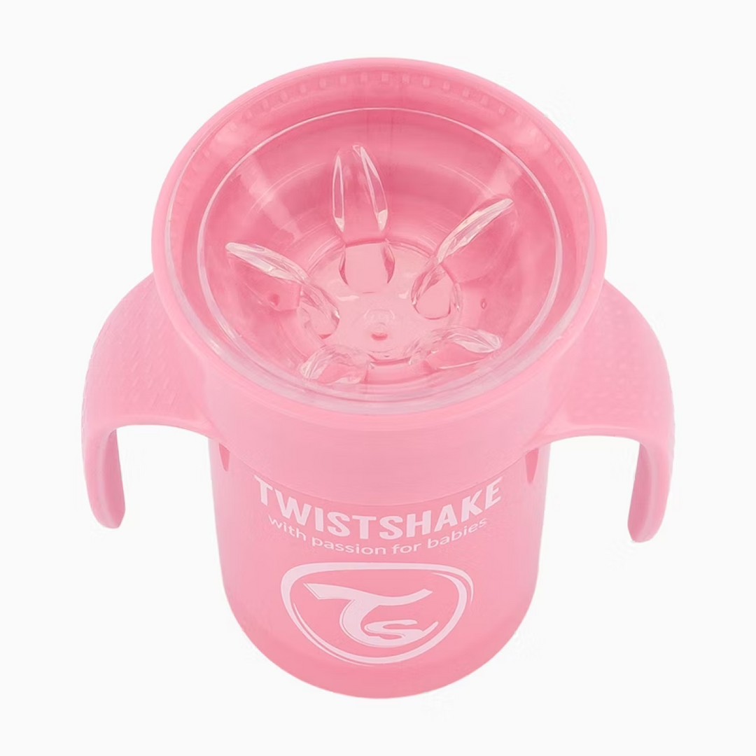 Vaso Aprendizaje 360º Cup Bebé 6+m Rosa 230ml Twistshake
