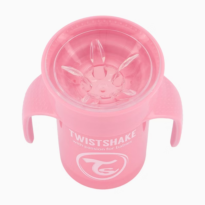 Vaso Aprendizaje 360º Cup Bebé 6+m Rosa 230ml Twistshake