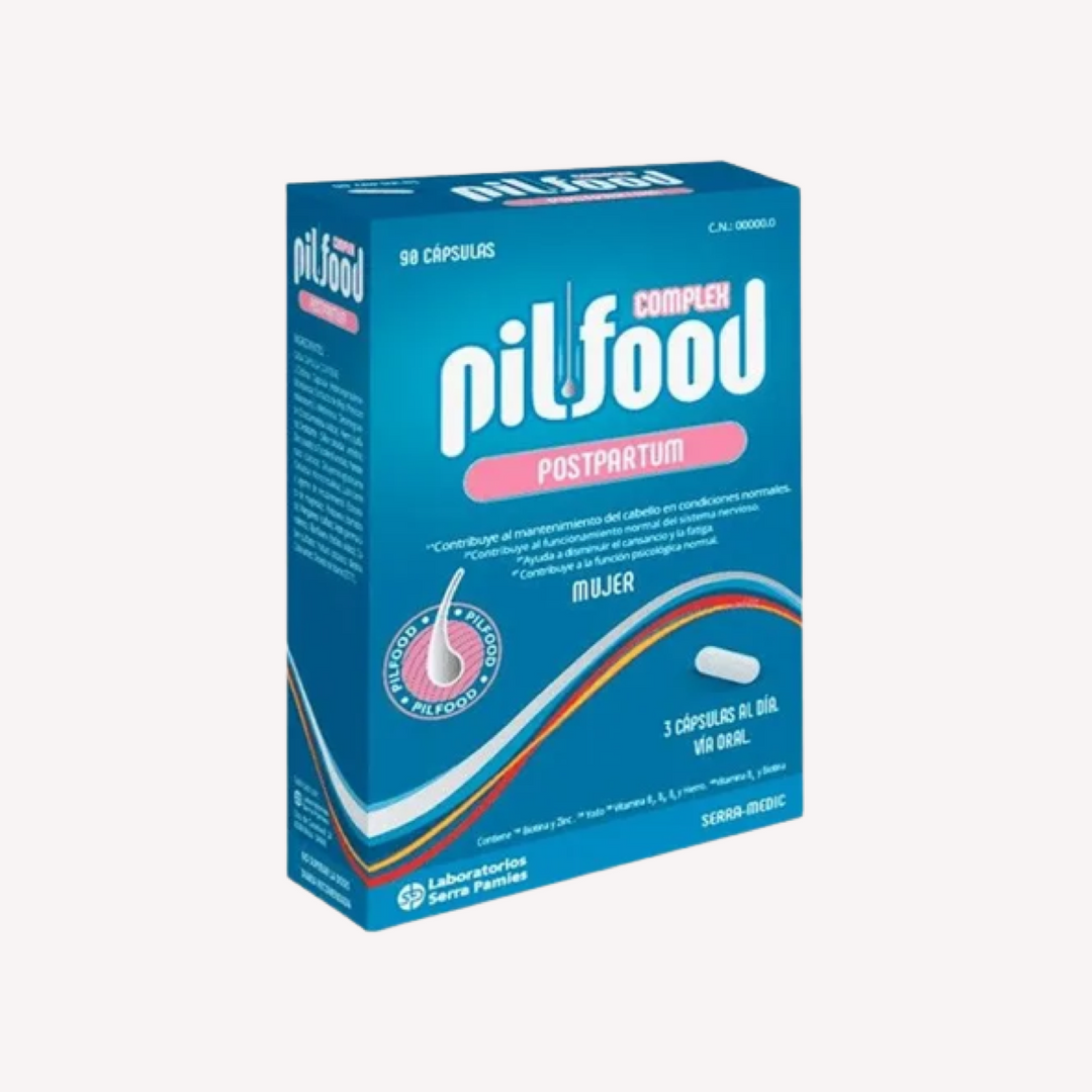 Pilfood Complex Posparto Anticaida Pelo 90 Cápsulas