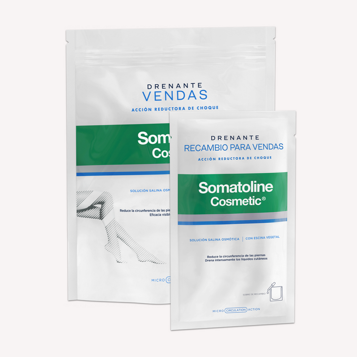 Vendas Reductoras Drenantes Pack Somatoline Vendas + 140ml