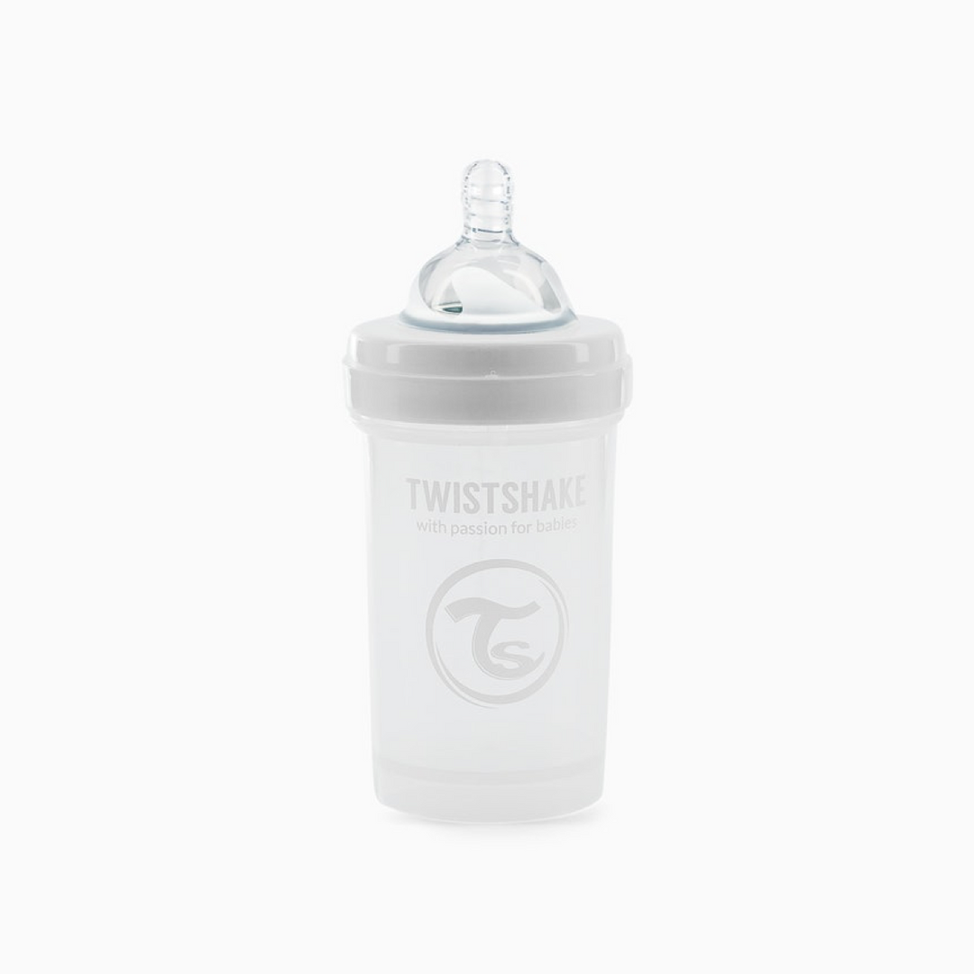 Biberon Anti-Colicos 180ml Blanco Twistshake