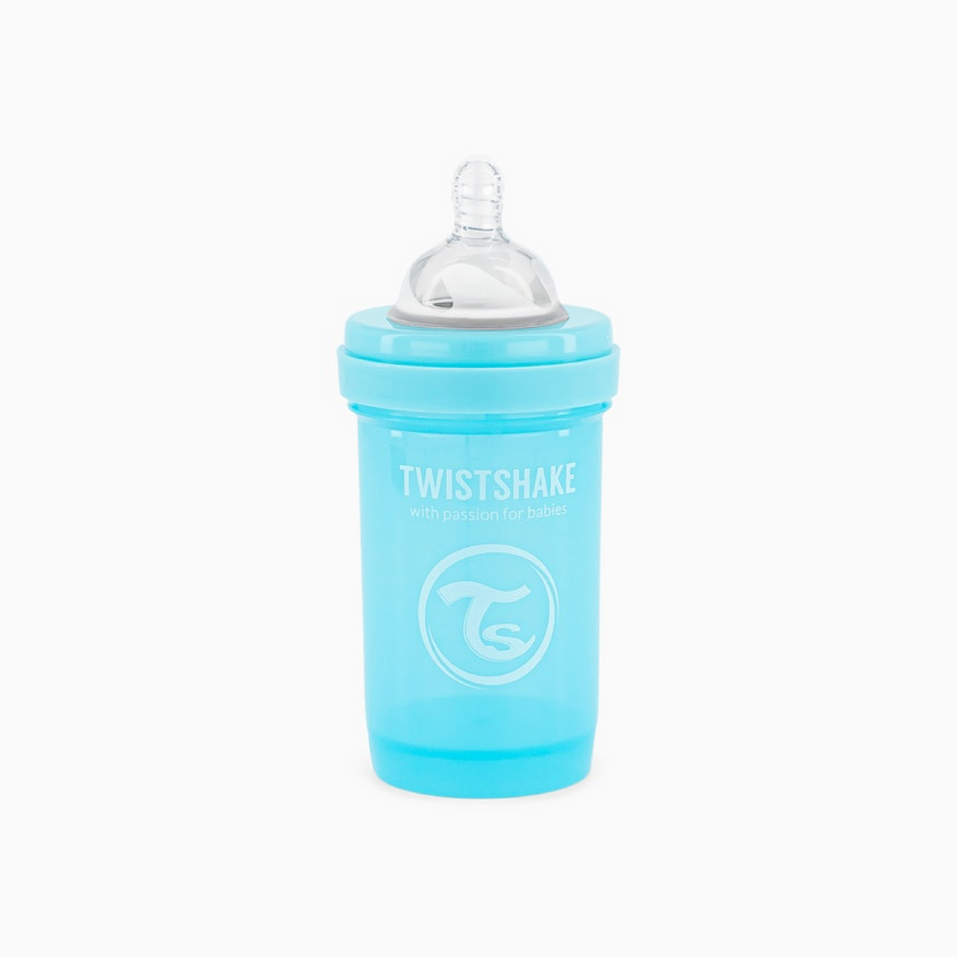Biberon Anti-Colicos 180ml Azul Pastel Twistshake