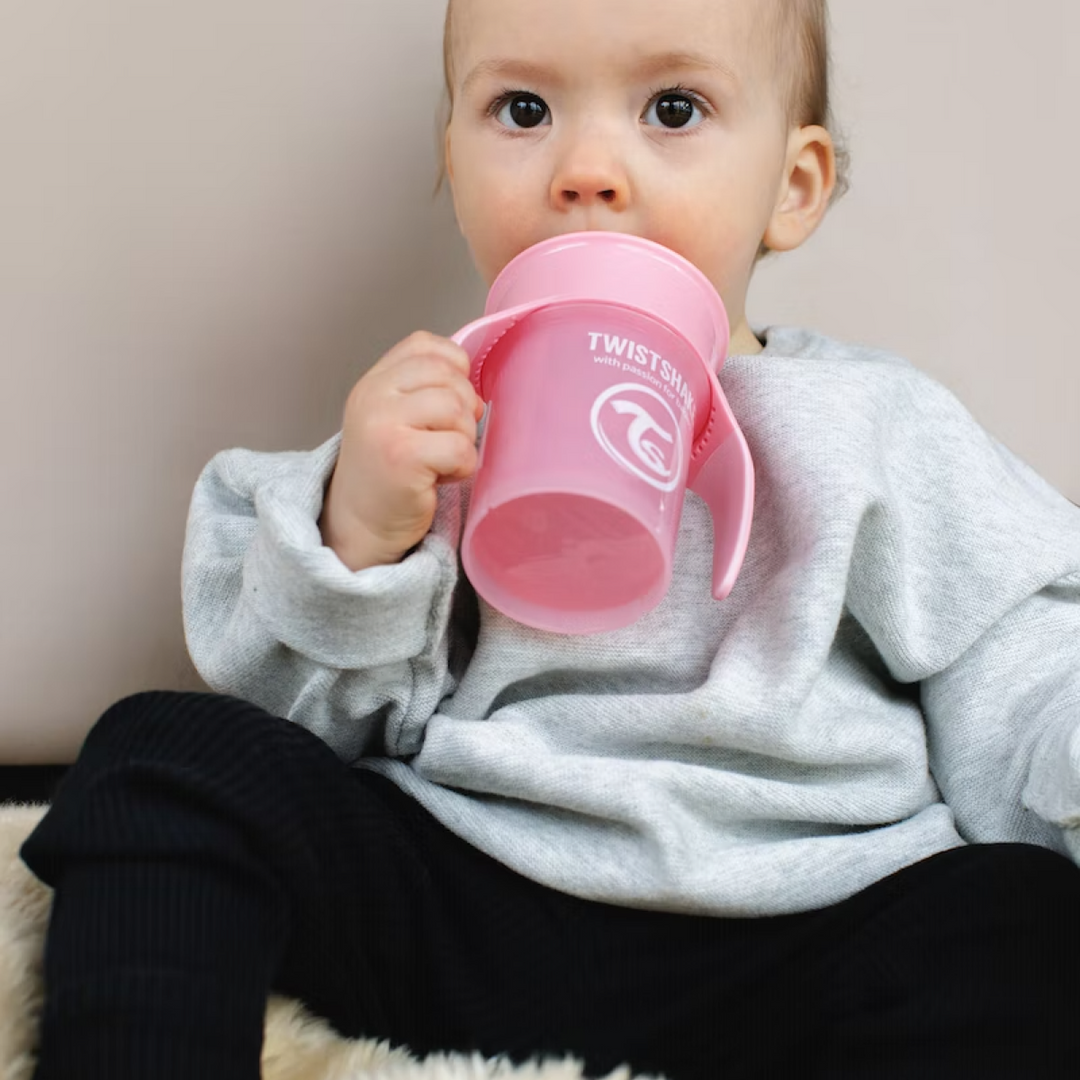 Vaso Aprendizaje 360º Cup Bebé 6+m Rosa 230ml Twistshake