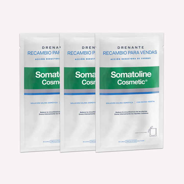 Vendas Reductoras Drenantes Pack Recarga Somatoline 6 sachet x 70ml